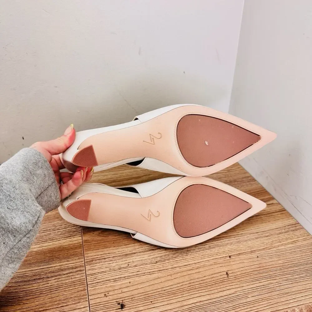 27 EDIT Naturalizer Elaine slingback pumps White Women’s Size 9.5 Wide